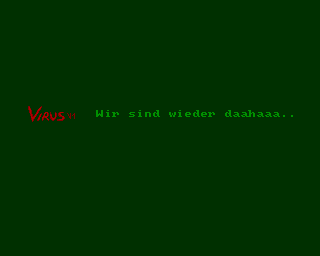Screenshot of Virus V1 bootblock Virus