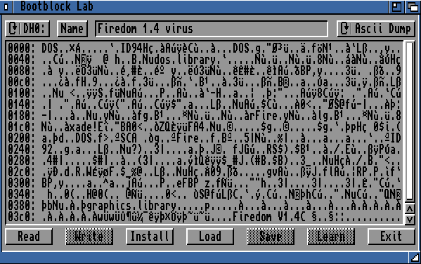 Ascii of Firedom v1.4 virus