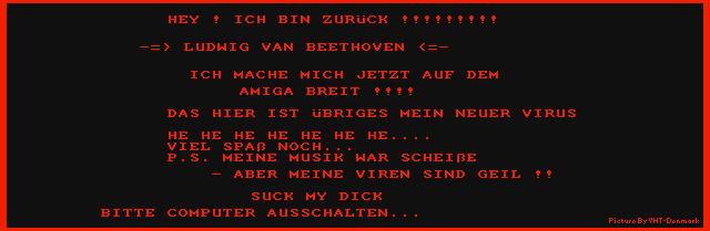 Screenshot of Beethoven file virus